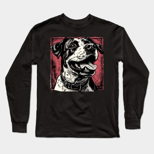 Retro Art Sheltie Dog Lover Long Sleeve T-Shirt